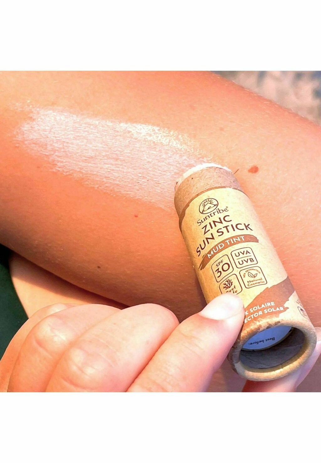 

Защита от солнца NATURAL MINERAL ZINC SUN STICK SPF 30 Suntribe, бежевый