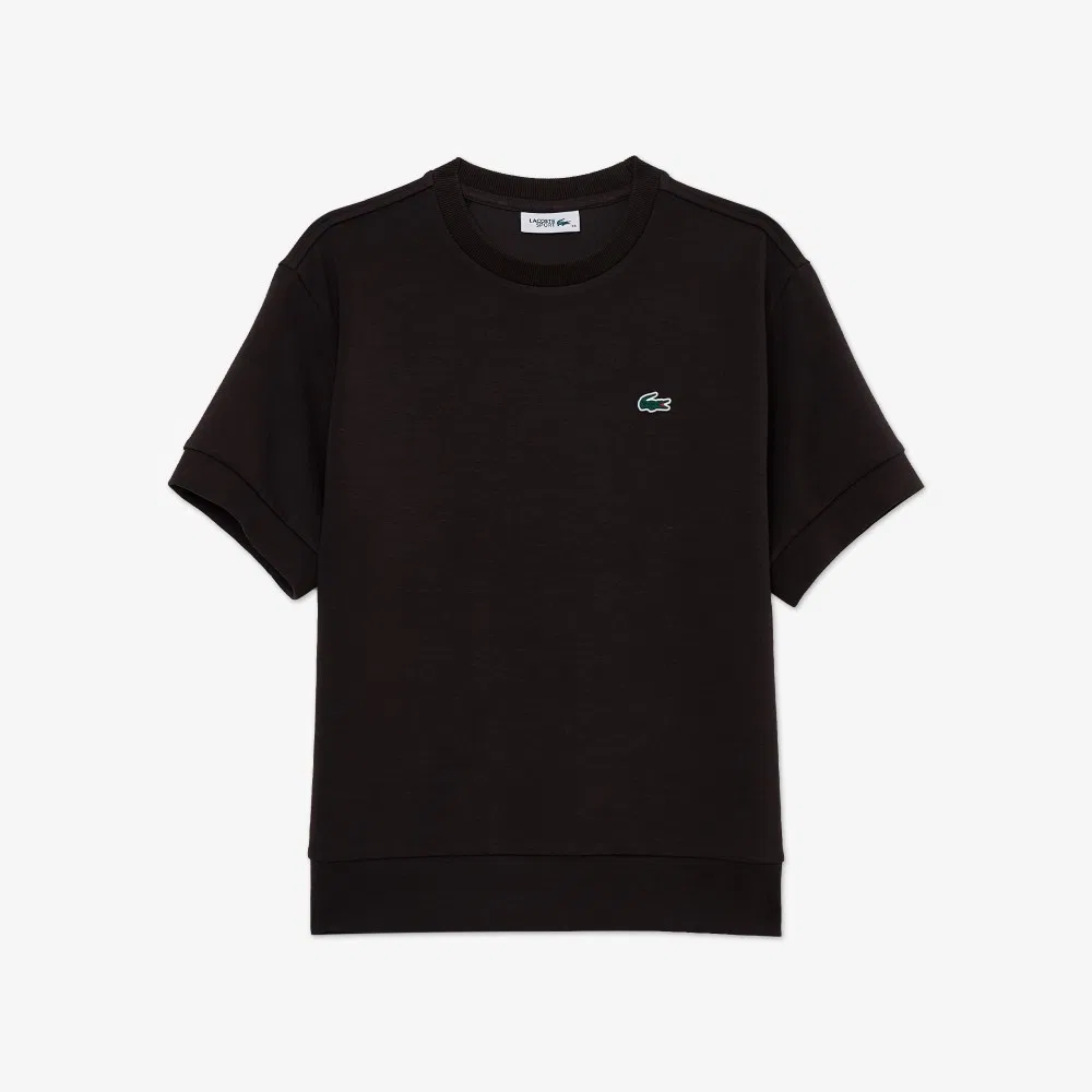 Свитшот Lacoste из джерси, коричневый