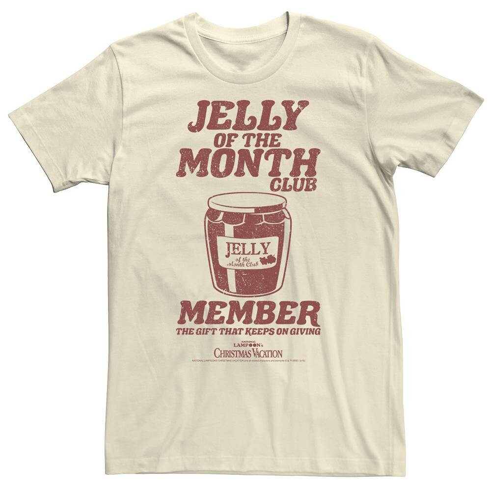 

Мужская футболка Jelly Of The Month с изображением рождественских каникул National Lampoon's Licensed Character, цвет Natural