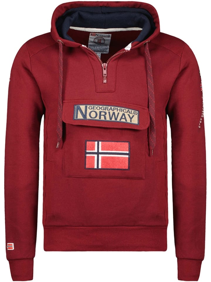 

Толстовка Geographical Norway Hoodie, красный