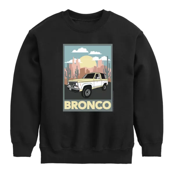 

Мальчики 8-20 флисовая толстовка Ford Bronco в пустынном стиле Licensed Character, черный