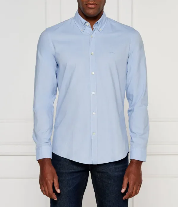 Рубашка Рикерт_М regular fit Boss Orange, небесно-голубой