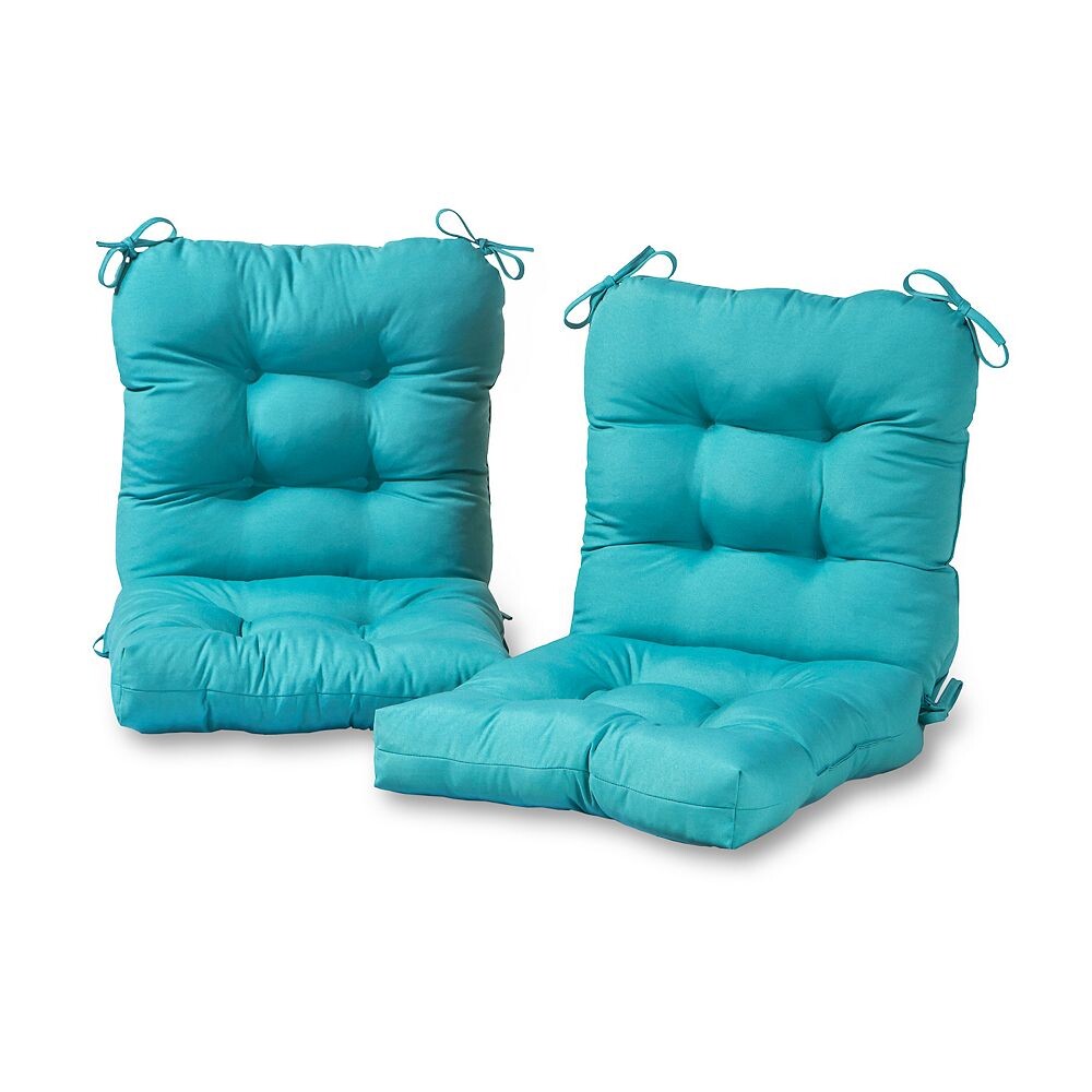 

Greendale Home Fashions 2 шт. Набор подушек для уличного сиденья/спинки стула, цвет Teal