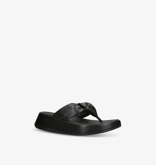 Сандалии из кожи с узлом F-Mode Fitflop, черный — фото 3