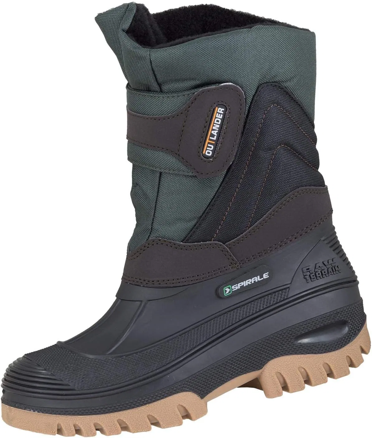 Зимние ботинки Spirale Lander на подкладке, Black-Olive