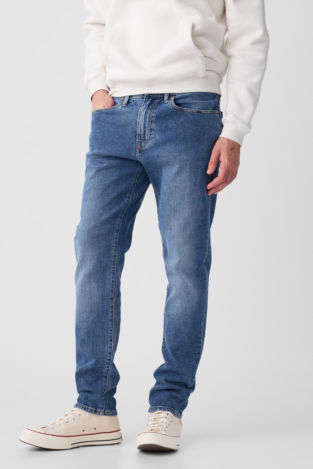 

Эластичные зауженные джинсы облегающего кроя Gap, синий