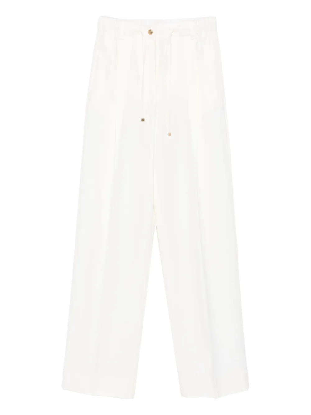 

Плиссированные брюки на кулиске MONCLER, белый