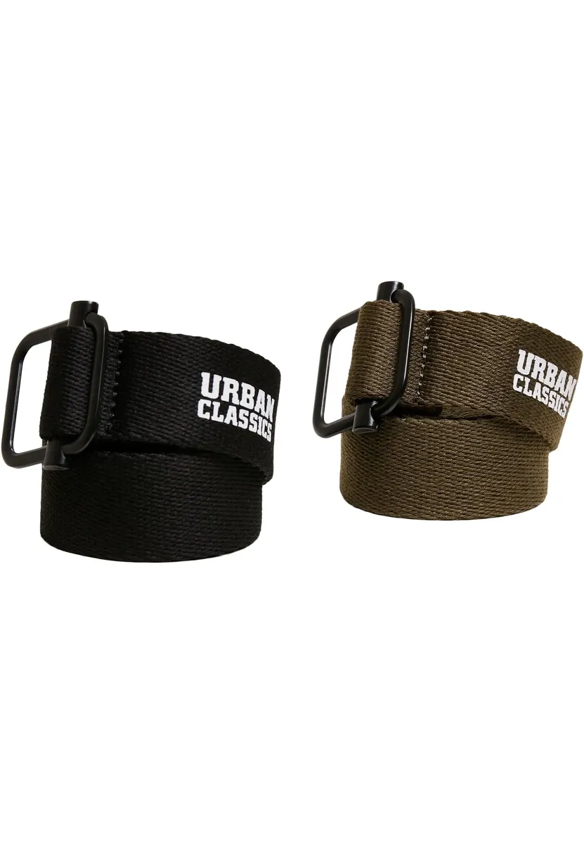 

Набедренный ремень URBAN CLASSICS " Urban Classics Unisex Industrial Canvas Belt 2-Pack", цвет Black-Olive