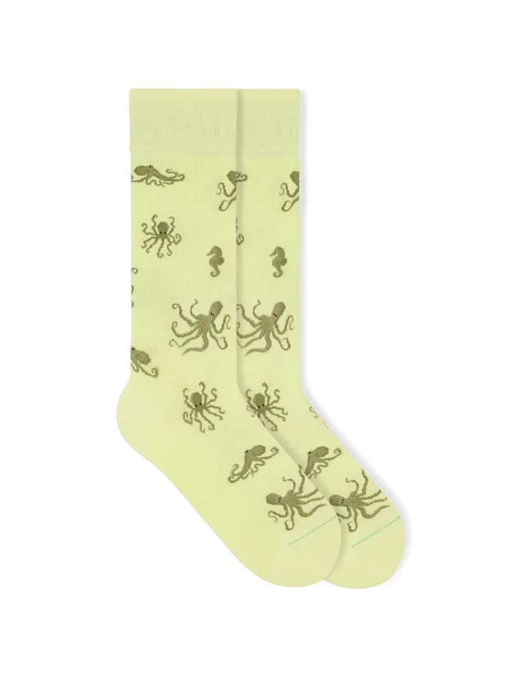 

Von Jungfeld Носки с узором SIGNATURE ICONS в цвете «Осьминог» - светло-матовый