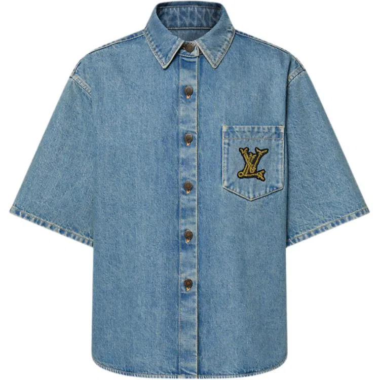 Рубашка SS25 Women's Blue LOUIS VUITTON