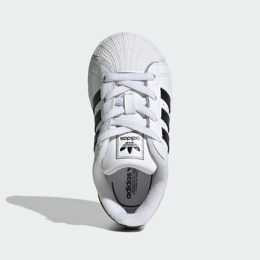 Кроссовки Adidas Superstar II Elastic Lace Shoes Kids, цвет Cloud White/Core Black/Cloud White — фото 2