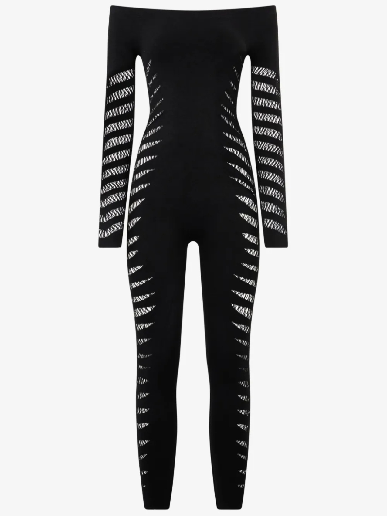 

Комбинезон с рваным эффектом Roberto Cavalli, черный