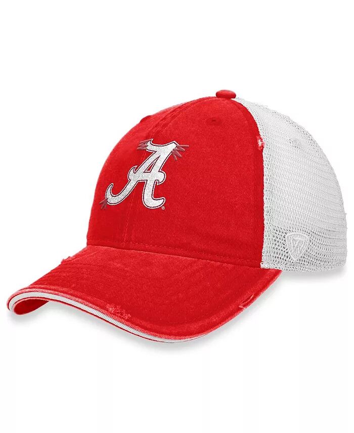 

Женская кепка-кнопка Trucker Snapback Crimson Tide Radiant белого цвета от Alabama Top of the World