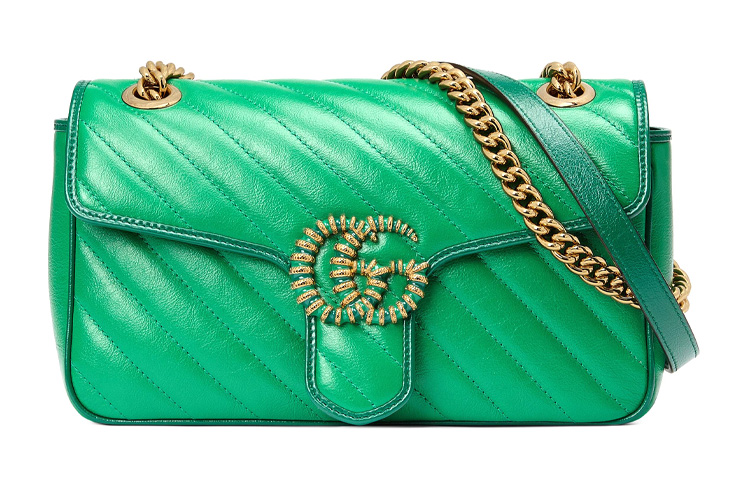 

GUCCI Кроссбоди GG Marmont из стёганой кожи с цепным ремнём