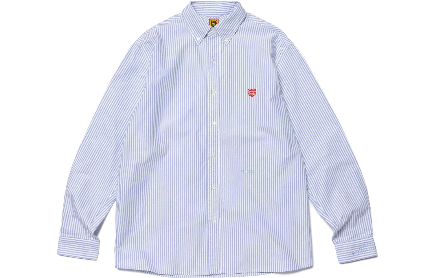 

Поло с длинным рукавом в полоску HUMAN MADE, розовый