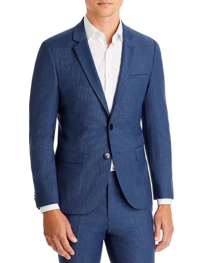 

Синий пиджак HUGO Arti Extra Slim Fit с птичьим глазом