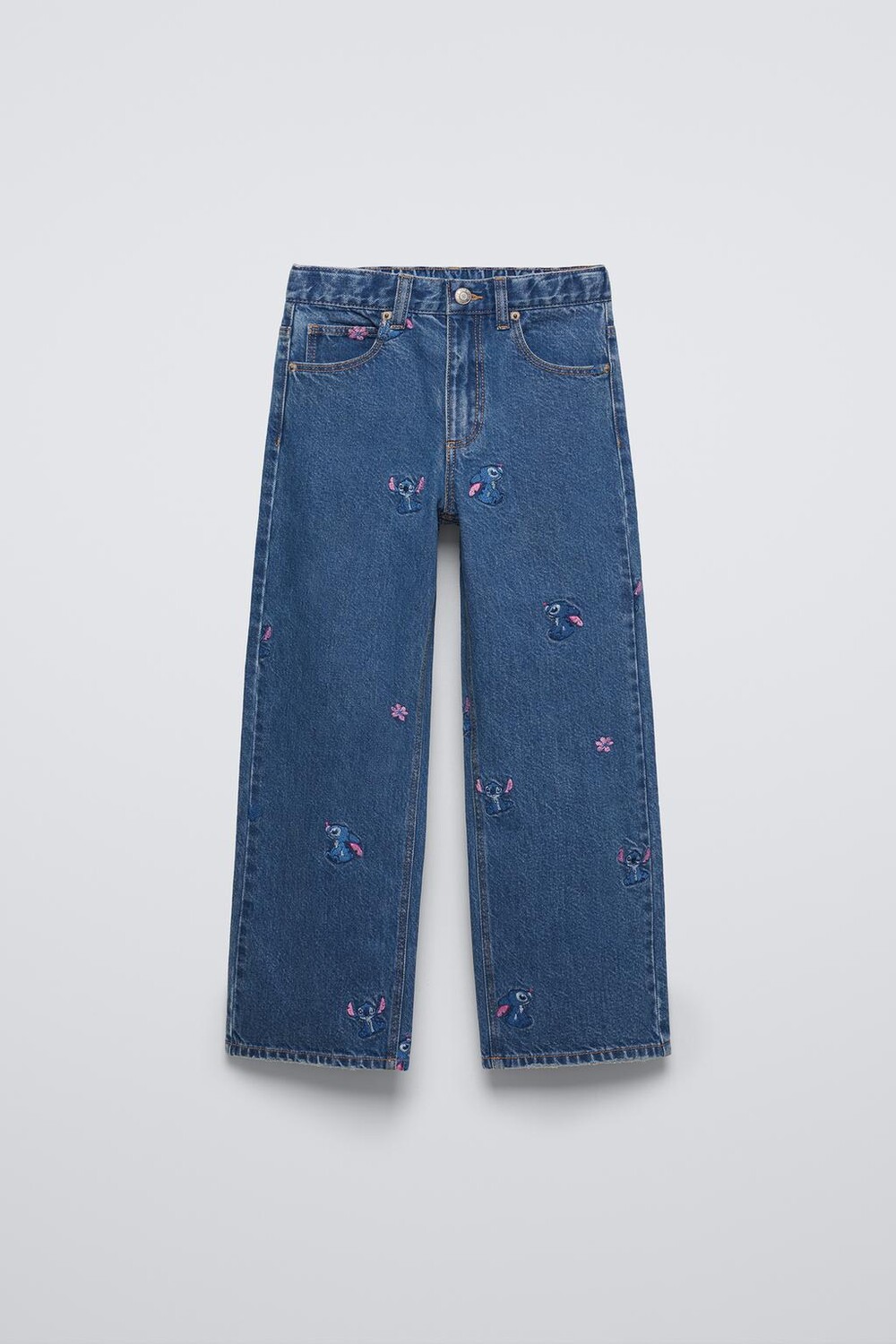 

Лило и стич disney широкие джинсы ZARA, синий