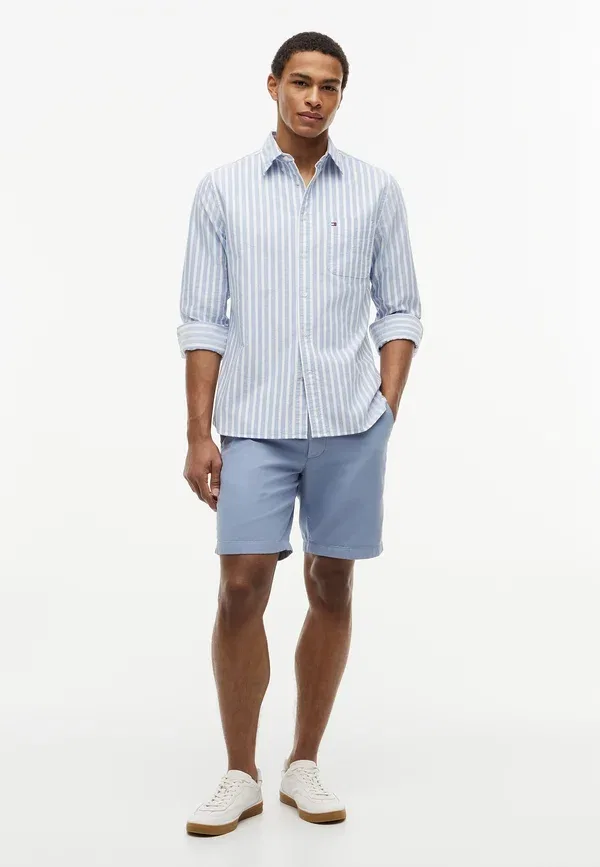 Рубашка Tommy Hilfiger Heritage Oxford Seasonal STP Seasonal Pattern, королевский синий/белый — фото 2