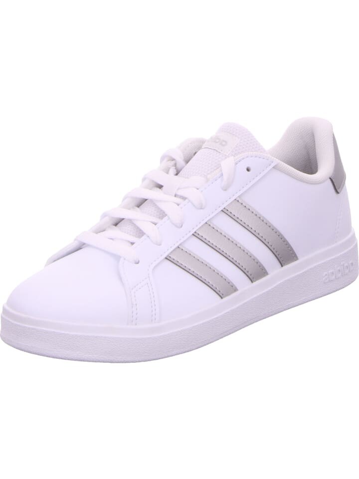 

Низкие кроссовки adidas Grand Court 20, цвет white/silver/silver