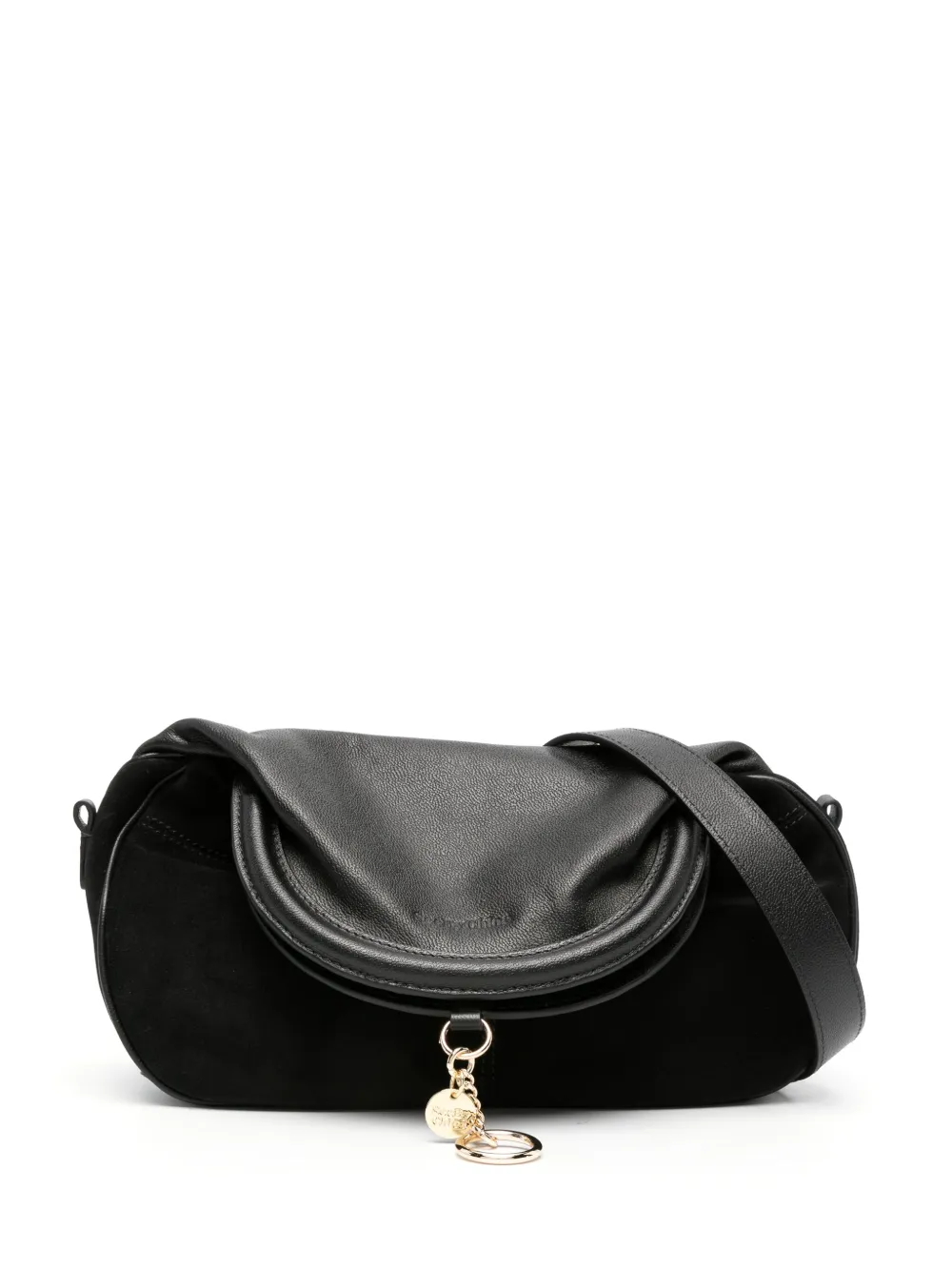 

Сумка через плечо с тисненым логотипом See by Chloé, черный