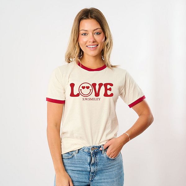 

Футболка с принтом SWSmiley love smile Simply Sage Market, Vintage Red