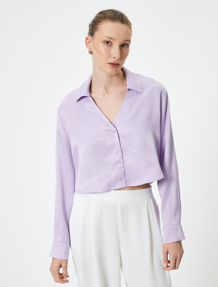 

Блузка Koton Blouse, сиреневый