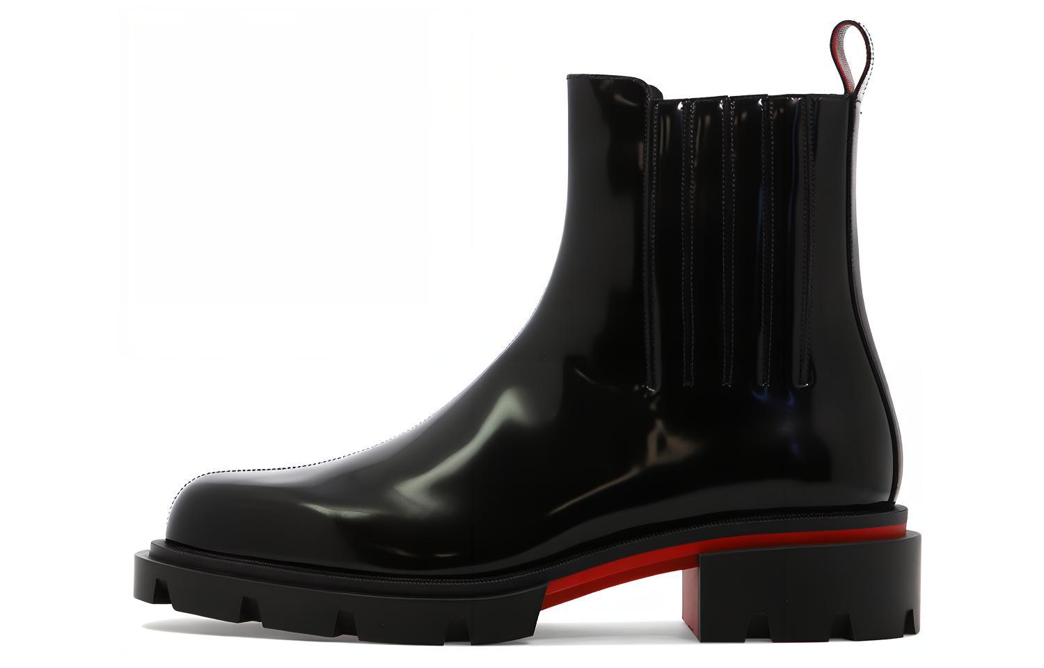 

Christian Louboutin Короткие мужские ботинки челси CL, черные