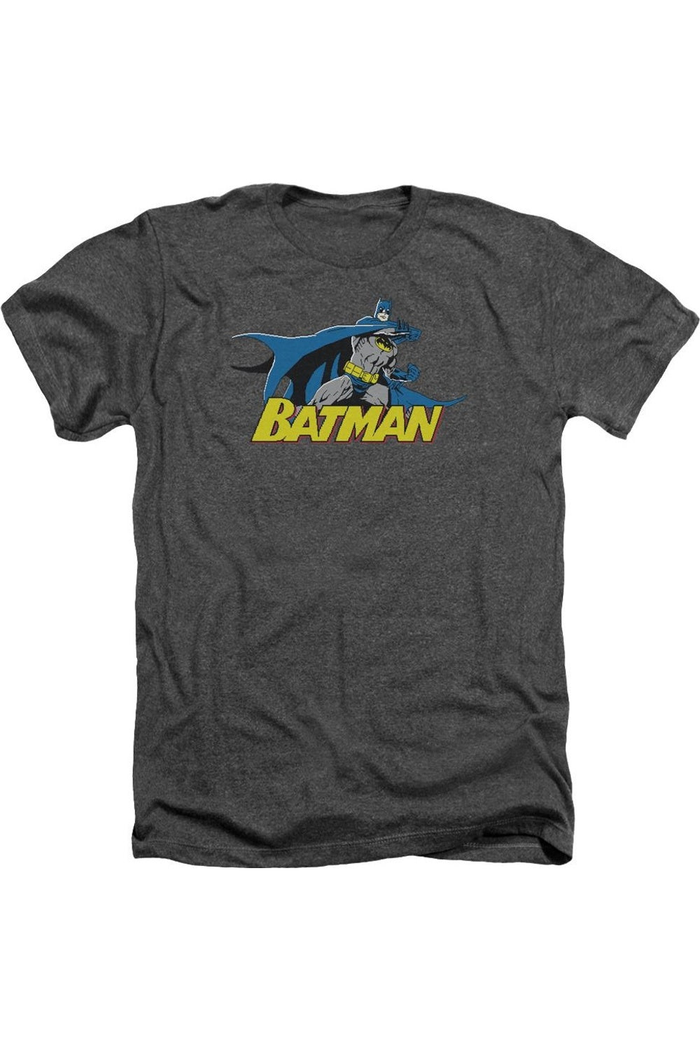 

Футболка / футболка Batman 8 Bit Cape для взрослых Heather Gildan, цвет charcoal