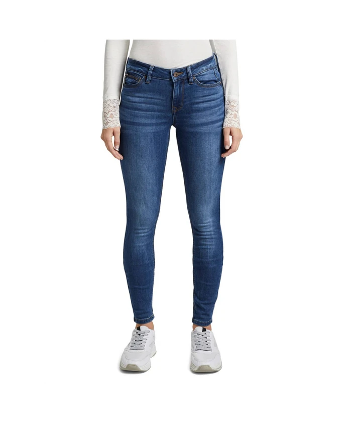 

Синие узкие джинсы для женщин Tom Tailor, синий