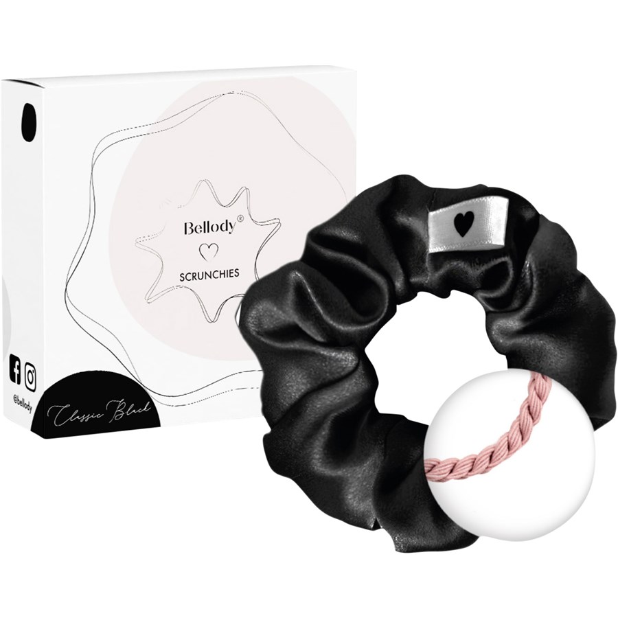 

Резинка для волос original seiden scrunchie Bellody, classic black, количество 1 шт.