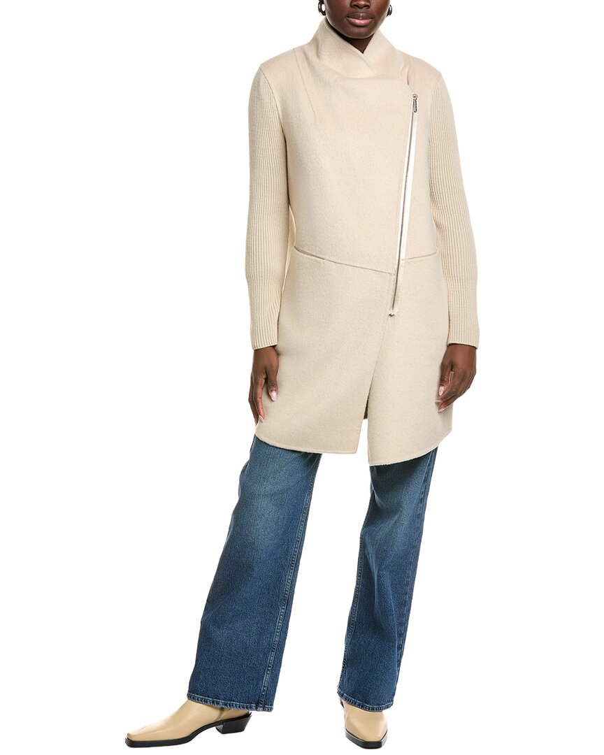 

Двустороннее пальто Kenneth Cole из смесовой шерсти Kenneth Cole, песочный