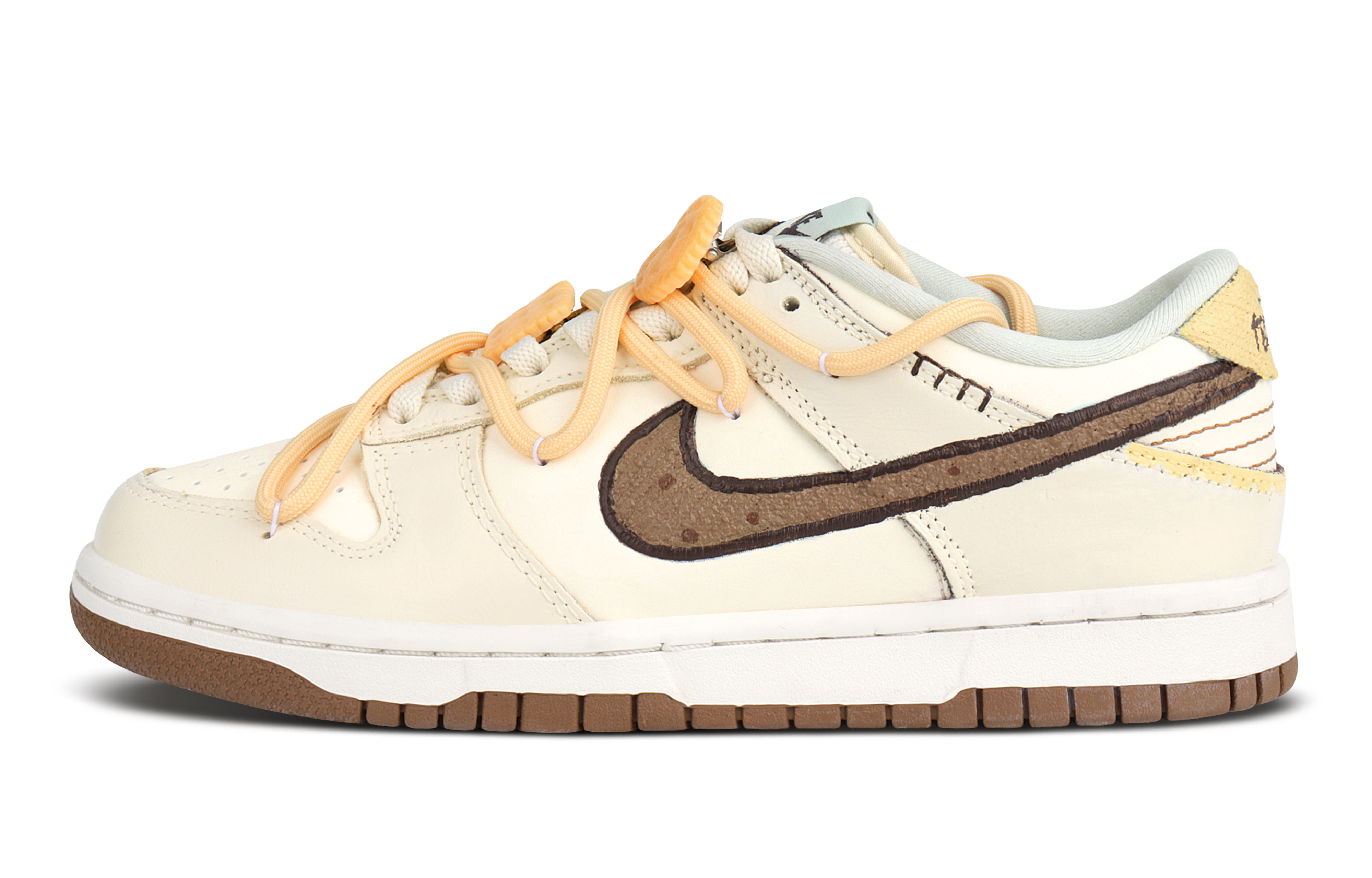 

Низкие детские кроссовки для скейтбординга Dunk Custard Cookies для подростков Nike, экрю