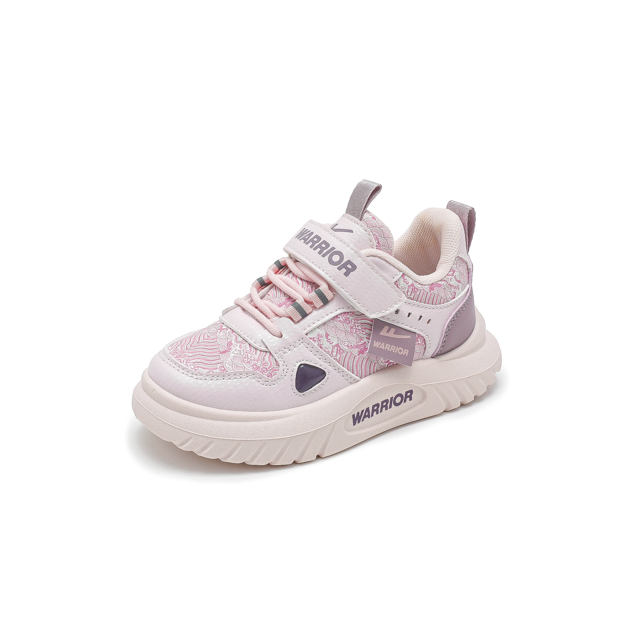 WARRIOR Детские повседневные кроссовки low top из синтетической кожи, дышащие, легкие, с амортизацией — фото 4