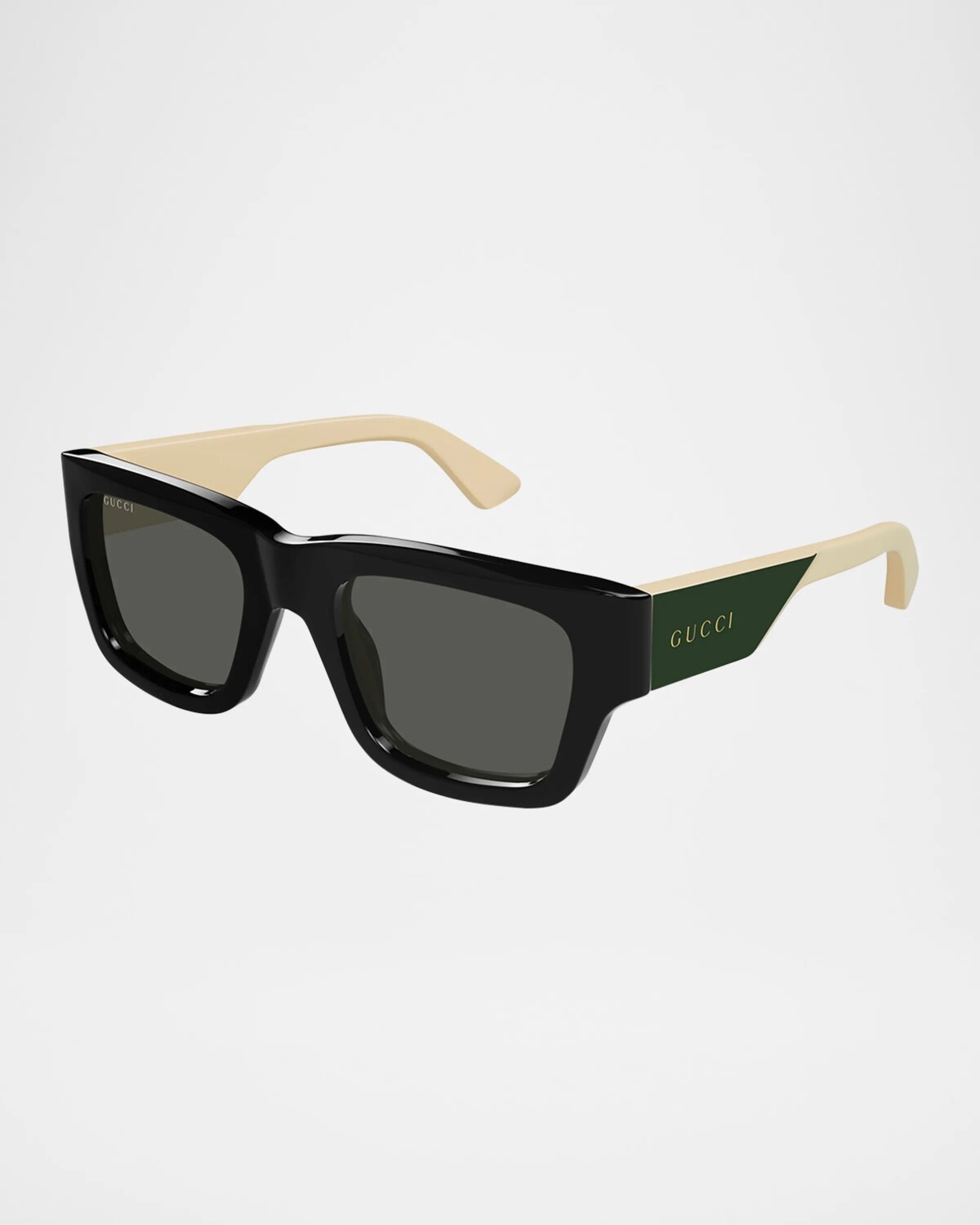 

Мужские прямоугольные солнцезащитные очки из ацетата Gg1668sm Gucci, цвет Shiny Black