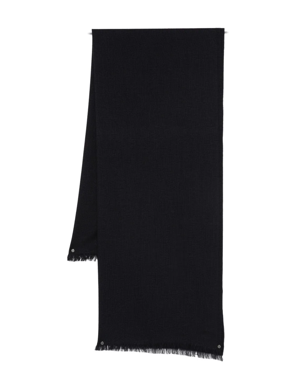 

Шарф в ломаную клетку с бахромой TOM FORD, синий