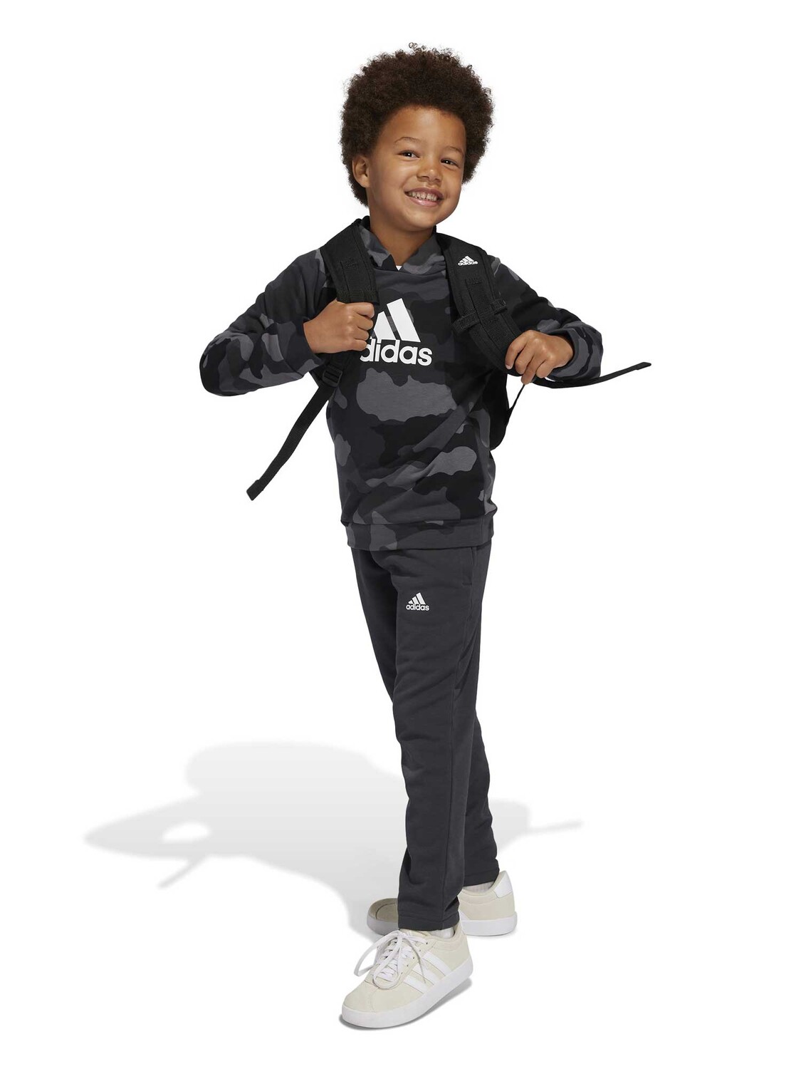 

Спортивный костюм Adidas Sportswear Essentials Allover Print Hoodie, серый