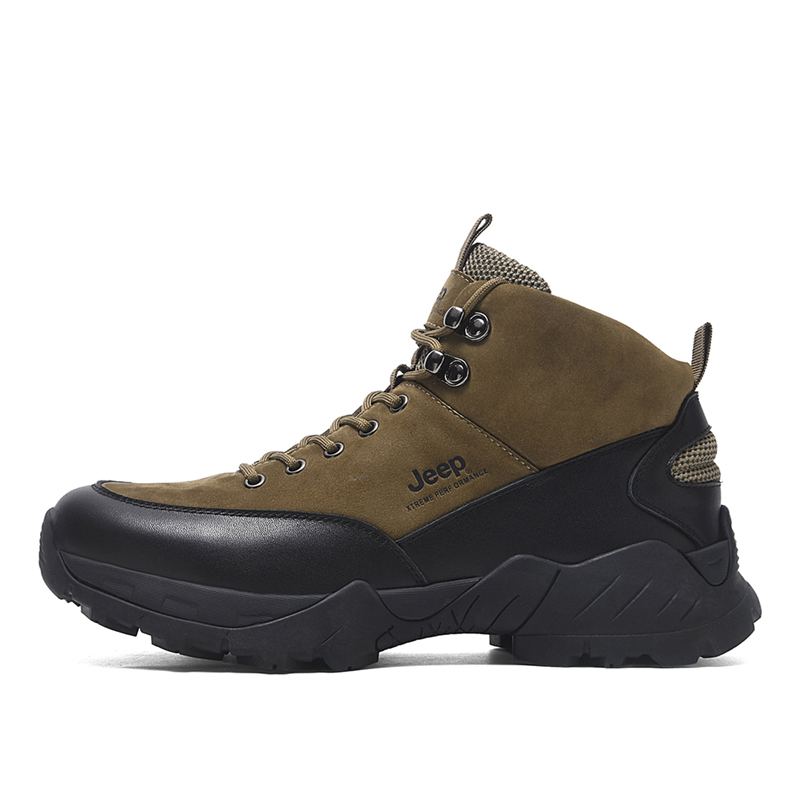 

Jeep Высокие альпинистские треккинговые ботинки мужские хаки, цвет Khaki