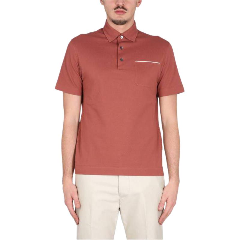 

Zzegna Поло для мужчин, кирпично-красный