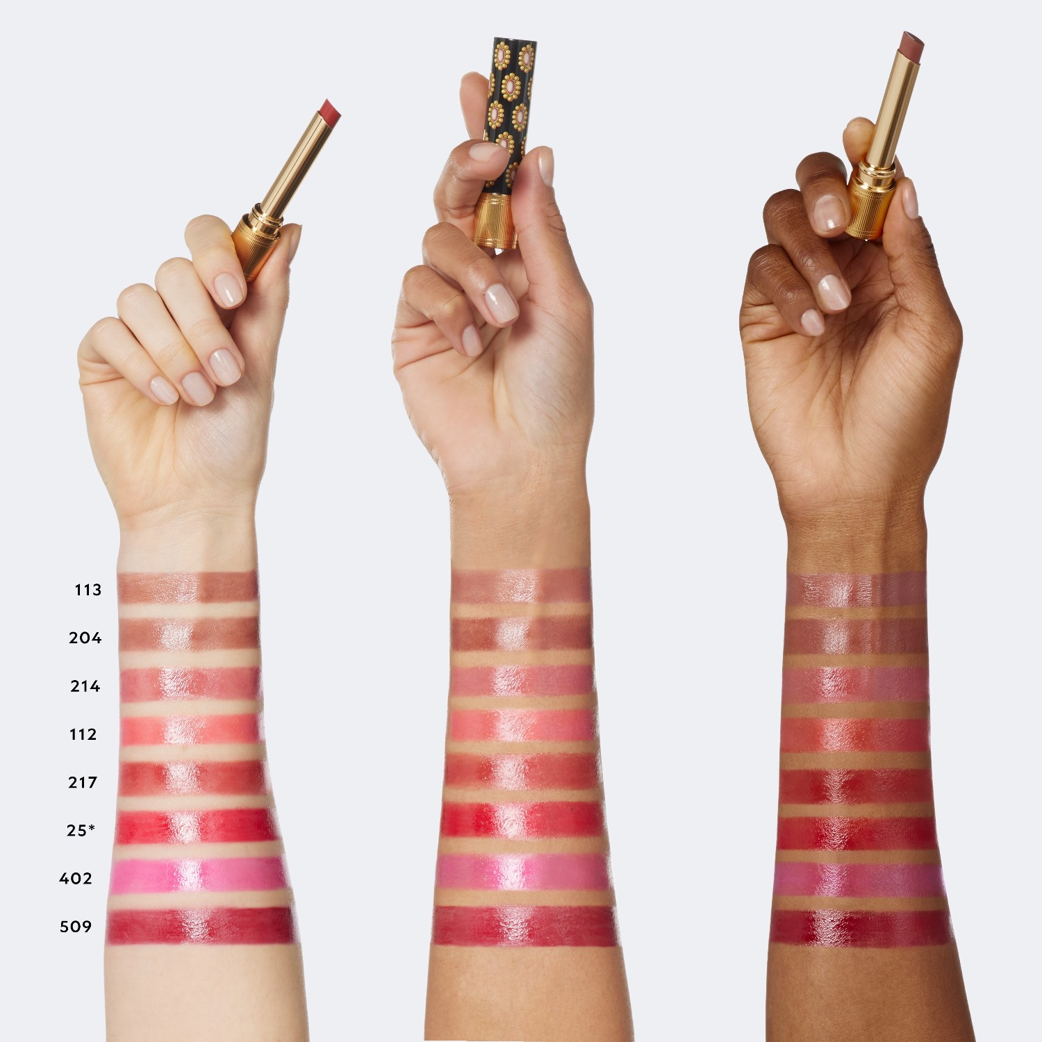 Помада для губ gucci beauty brilliant lipstick Gucci, 113 - linnett stone, вес 1.8 гр. — фото 2