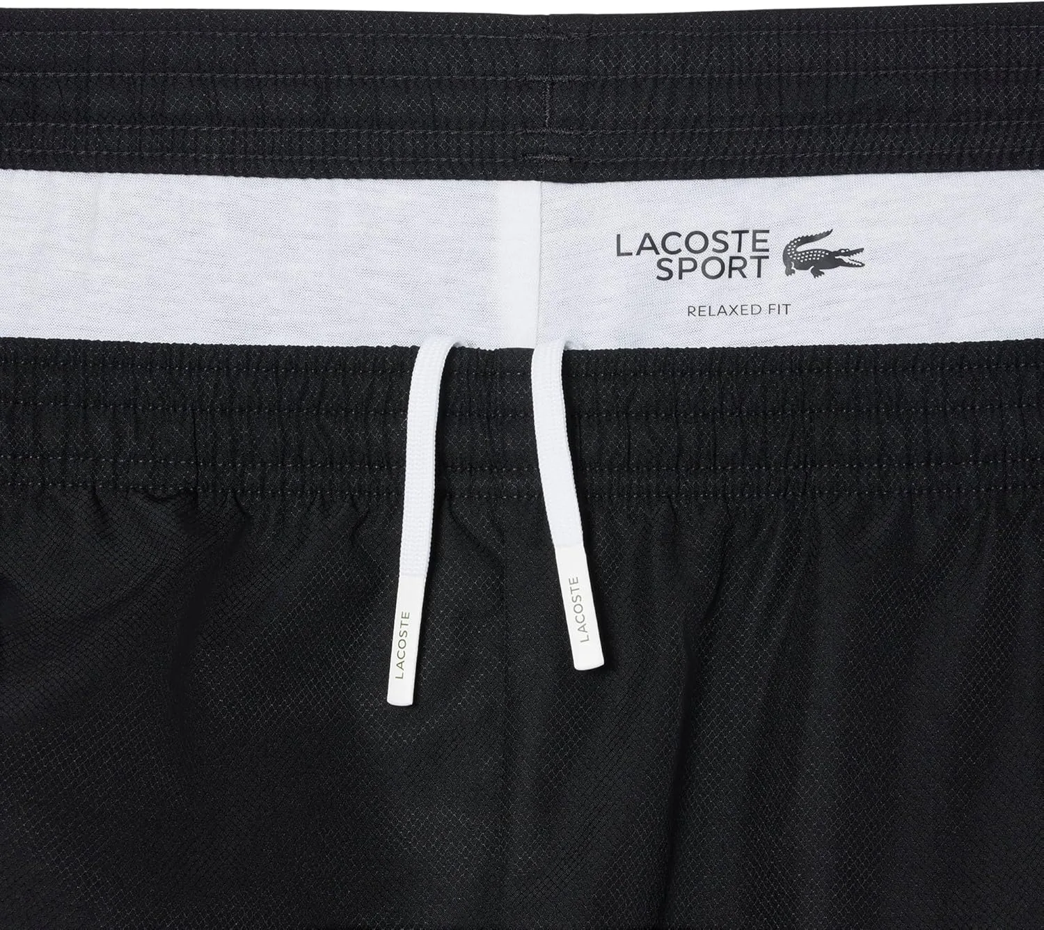 Легкие спортивные штаны для мужчин Lacoste, черный — фото 2