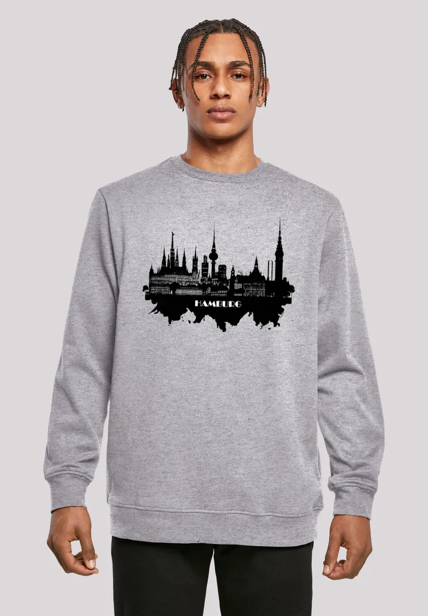 

Толстовка F4NT4STIC "Cities Collection - Hamburg skyline", принт, серый