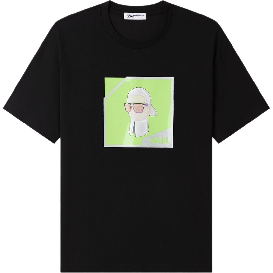 

Karl Lagerfeld / Karl Lagerfeld Jeans Мужские черные футболки с круглым вырезом средней высоты, Черный, Karl Lagerfeld / Karl Lagerfeld Jeans Мужские черные футболки с круглым вырезом средней высоты