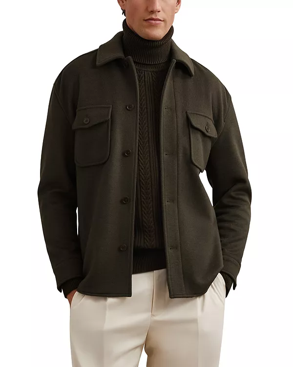 

Рубашка с длинными рукавами и пуговицами спереди, модель Лиам Reiss, зеленый