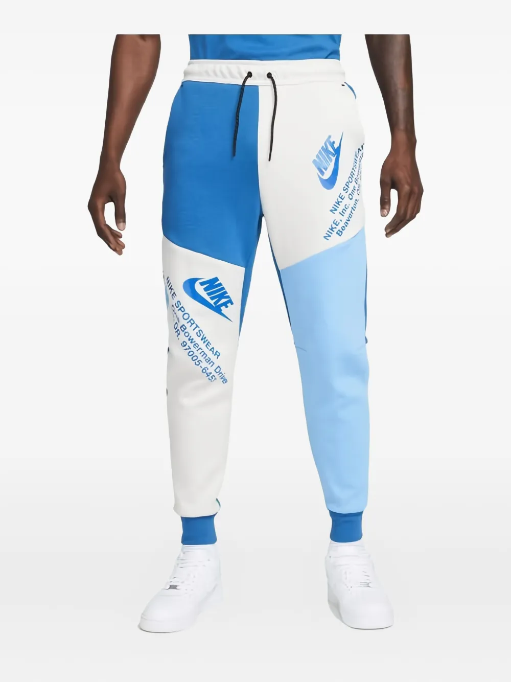 

Спортивные брюки из флиса с вставками Nike, синий