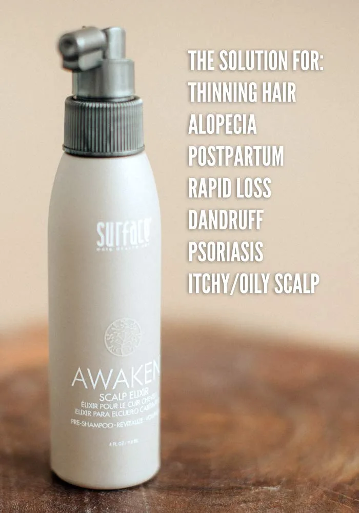 Surface Hair - Awaken Терапевтический эликсир для кожи головы - Натуральные ингредиенты для тонких волос и здоровья кожи головы - 113 мл — фото 3