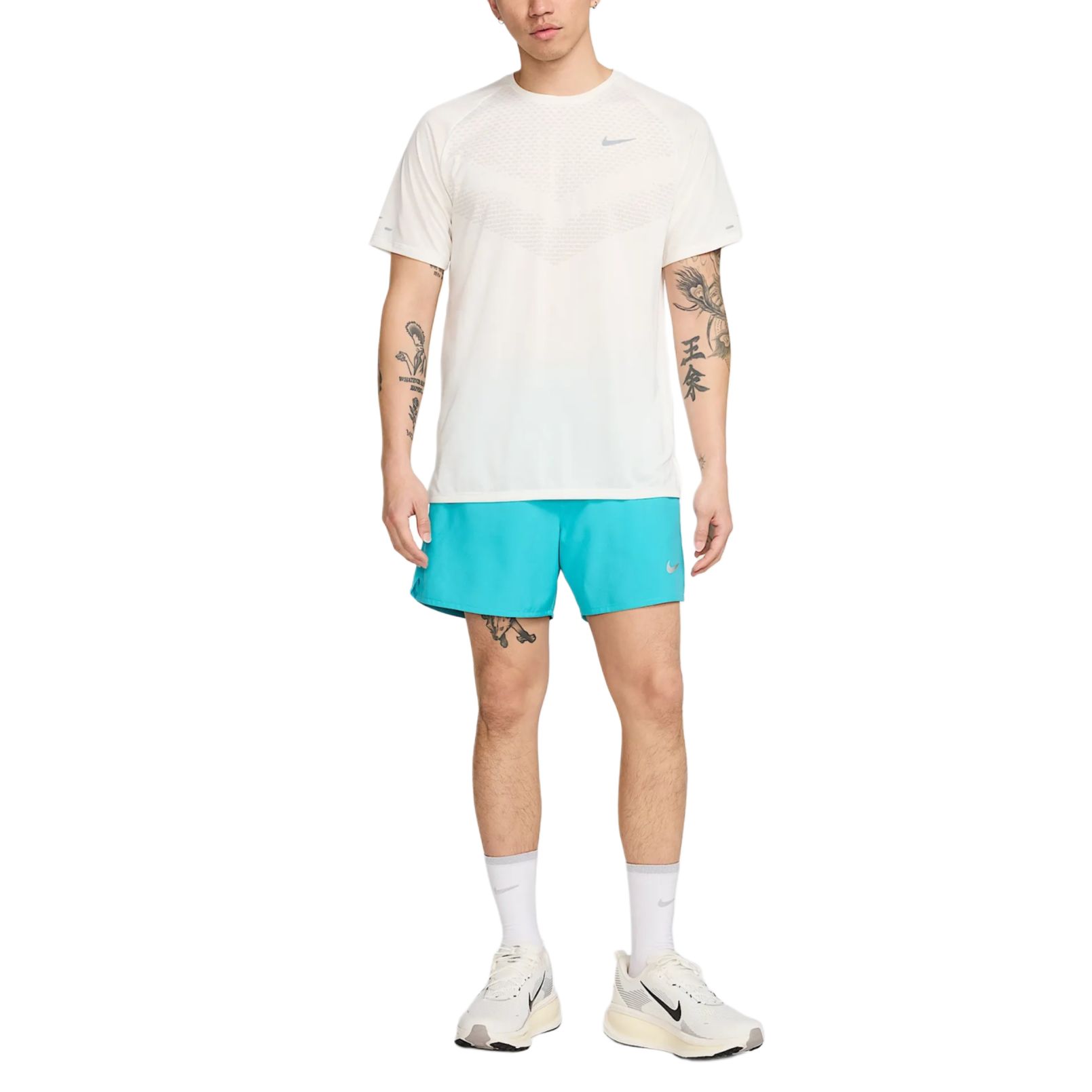 Мужская футболка для бега Stride Dri FIT Adv с короткими рукавами Nike, белый — фото 3