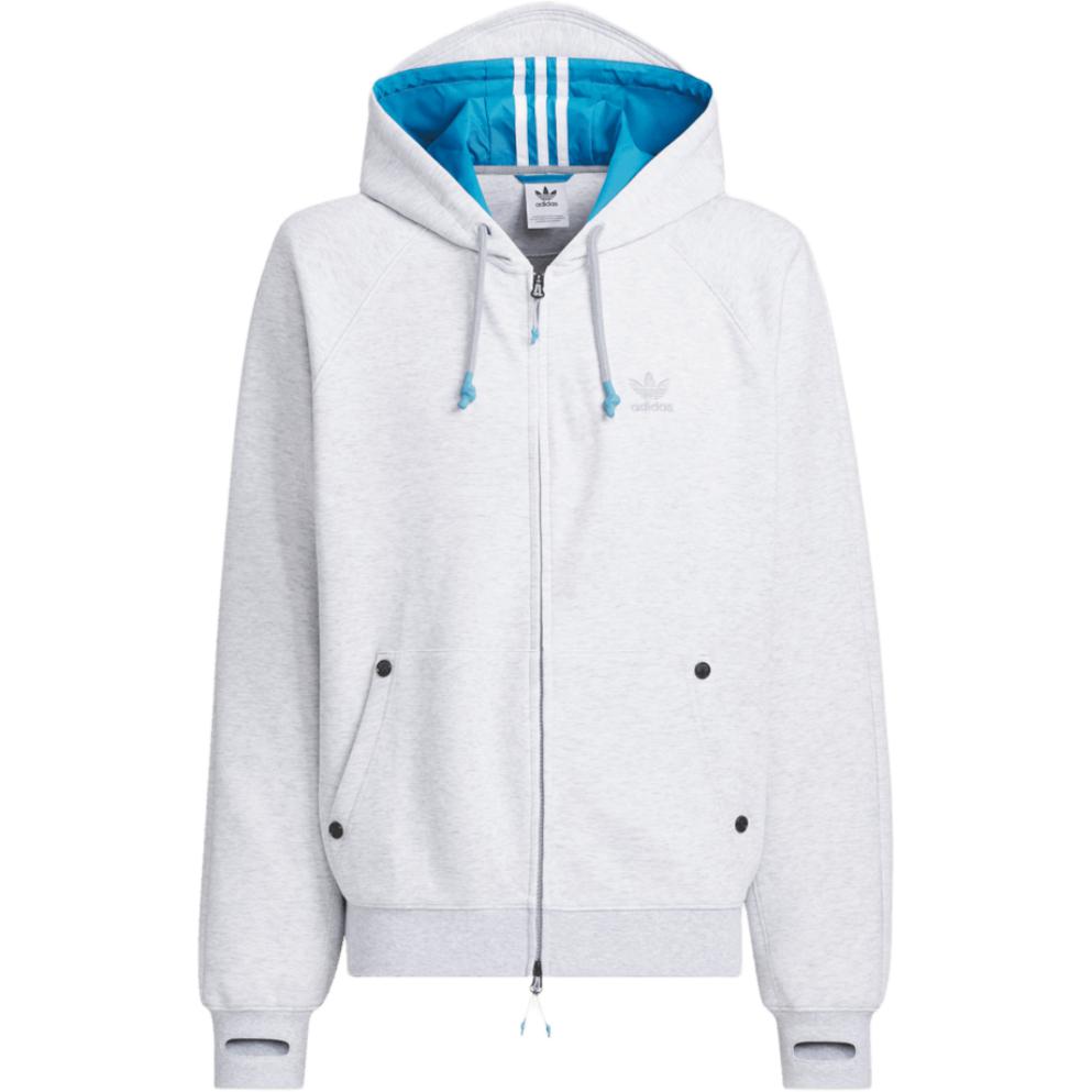 Adidas Originals X Ordinary People FW24 Свитшот Мужской Светлый Хизер Грей — фото 2