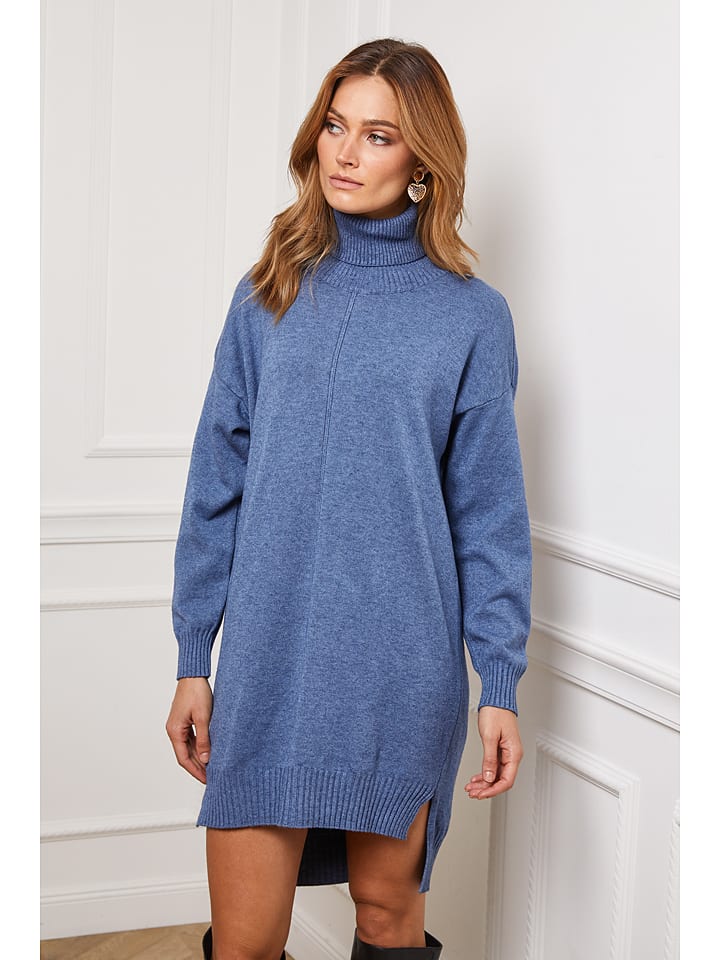 

Короткое платье So Cachemire Strickkleid Abufera, синий
