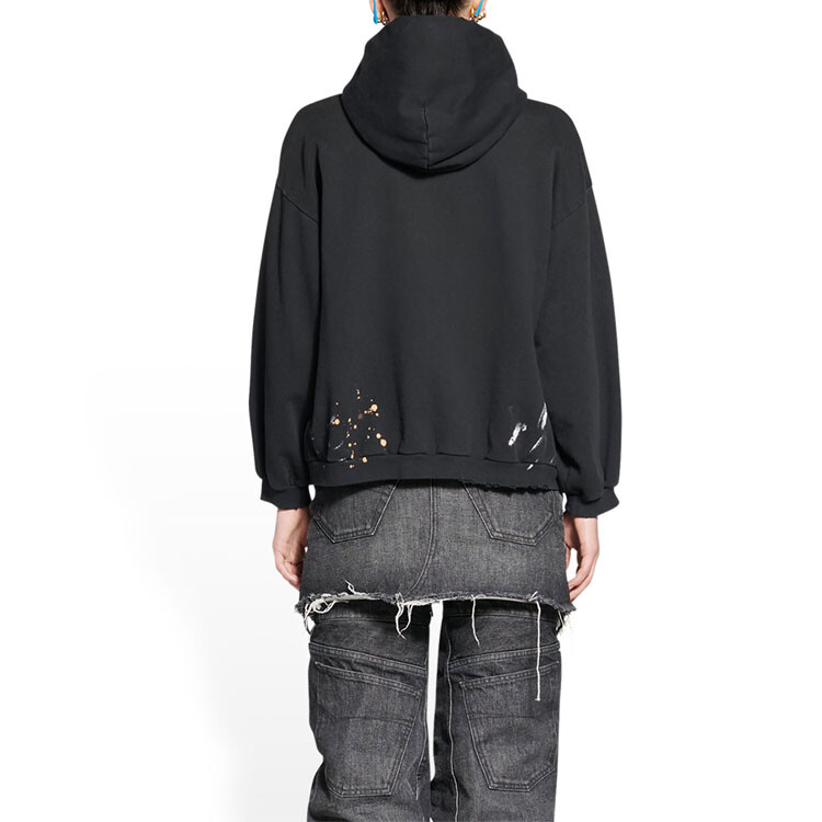 Толстовка женская Balenciaga Women's 90/10, черный — фото 4