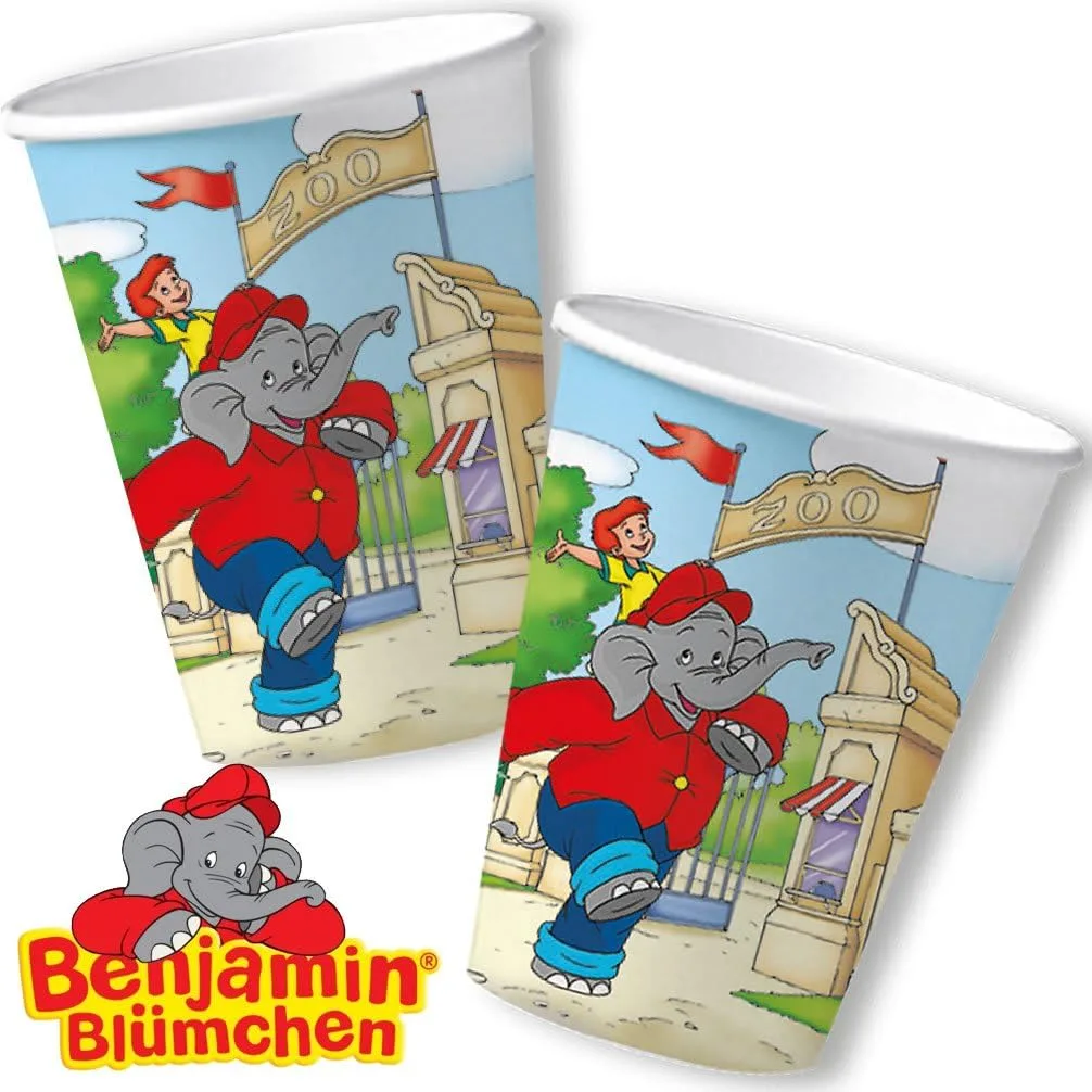 Бумажные стаканчики для детского праздника BENJAMIN BLÜMCHEN DH-Konzept 8 Cups, набор